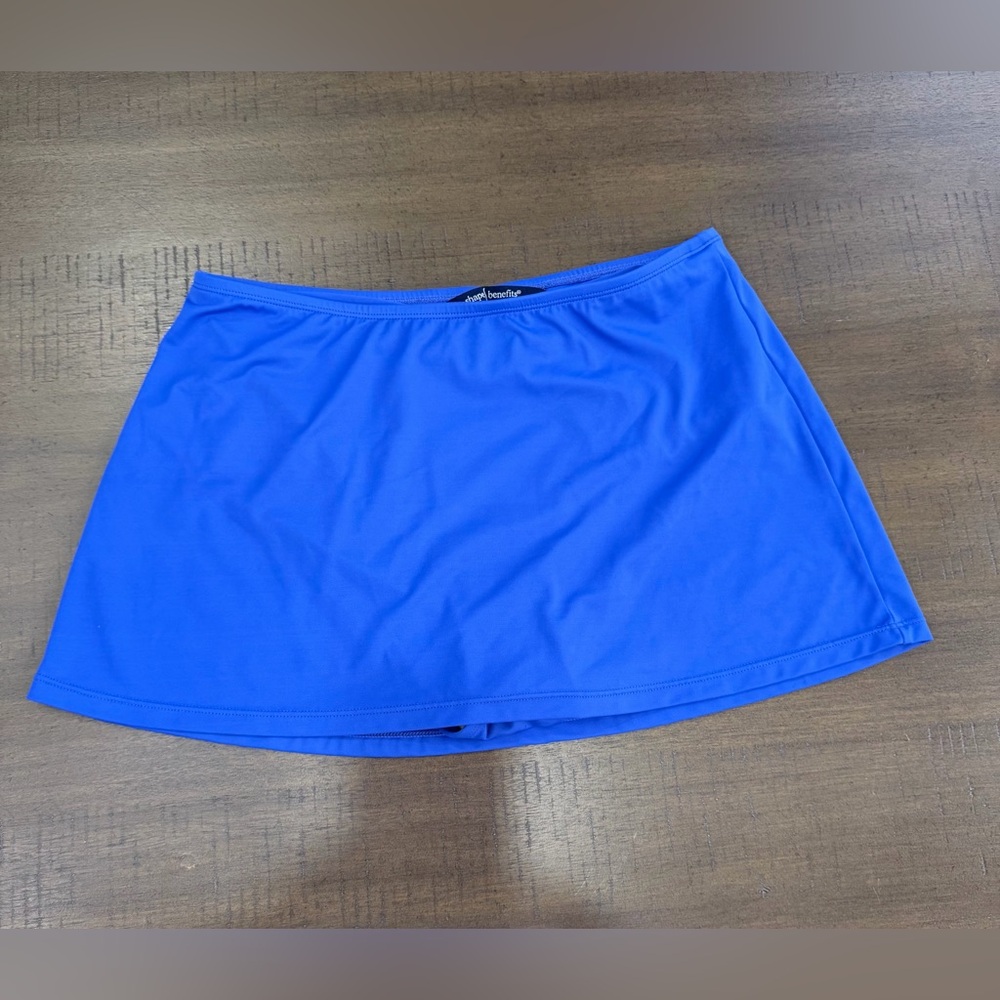 Shape Benefits Swim Skort Blue SZ 8